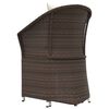 vidaXL 2-tlg. Garten-Lounge-Set mit Kissen Braun Poly Rattan