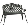 vidaXL Gartenbank 108 cm Aluminiumguss Gr&uuml;n