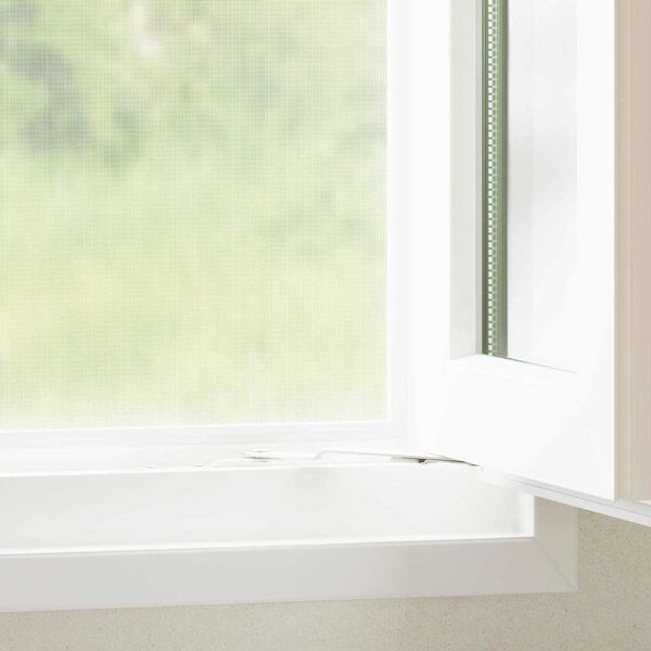 vidaXL Insektenschutzgitter Weiß 112 x 1000 cm Stahl