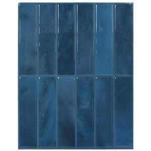 vidaXL Rechteckige Fliese 10 pcs Blau 29 x 23 x 0,08 cm