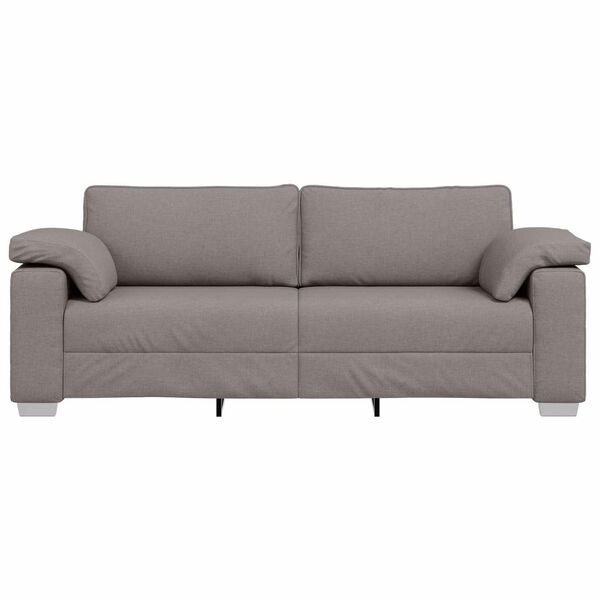 vidaXL Sofa 178cm Taupe Stoff