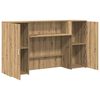 vidaXL Empfangstheke Artisan-Eiche 180x50x103,5 cm Holzwerkstoff