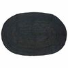 vidaXL Bereichsteppiche Oval Schwarz 152 x 245 cm Jute
