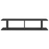 vidaXL Wandregale 2 Stk. Grau 90x18x20 cm Holzwerkstoff