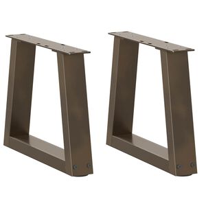vidaXL Couchtischbeine V-Form 2 St&uuml;ck Naturstahl 30x(30-31,3) cm Stahl