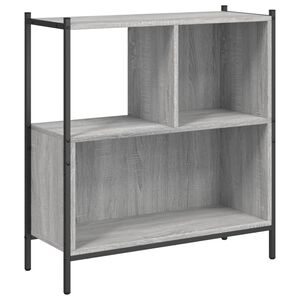 vidaXL B&uuml;cherregal Grau Sonoma 72x28x77,5 cm Holzwerkstoff