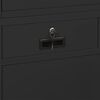 vidaXL Büroschrank Anthrazit 90x40x180 cm Stahl gehärtetes Glas