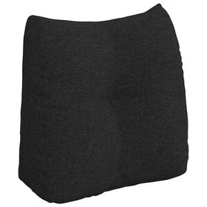 vidaXL R&uuml;cken Kissen Schwarz 45 x 24 x 50 cm Stoff