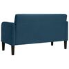 vidaXL Zweisitzer-Sofa Blau 109 cm Samt