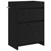 vidaXL Badunterschrank Schwarze Eiche 56 x 37,5 x 81 cm Holzwerkstoff