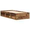 vidaXL Bettgestell ohne Matratze Altholz-Optik 90x190cm Holzwerkstoff