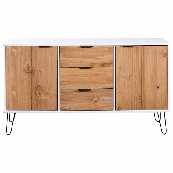 vidaXL Sideboard New York 130,6 x 43 x 73,6 cm Massivholz Kiefer