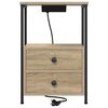 vidaXL Nachttisch 2 pcs Sonoma-Eiche 40 x 31 x 60 cm Holzwerkstoff