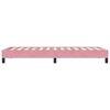 vidaXL Boxspringbett ohne Matratze Rosa 80x210 cm Samt