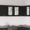 vidaXL H&auml;ngeschrank Lyon Schwarz Eichen-Optik 80 x 31 x 60 cm