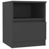 vidaXL Nachttisch Grau 40x40x50 cm Holzwerkstoff