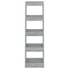 vidaXL B&uuml;cherregal/Raumteiler Grau Sonoma 40x30x135 cm