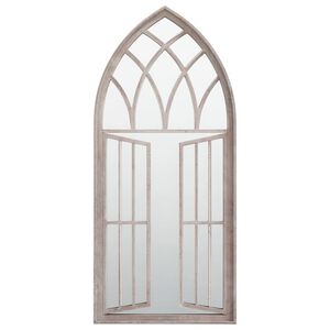 vidaXL Gartenspiegel Sand 100x45 cm Eisen