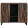 vidaXL Sideboard Braun 90 x 33 x 75 cm massives Mangoholz