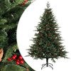 vidaXL K&uuml;nstlicher klappbarer Weihnachtsbaum 120 cm PVC und Metall