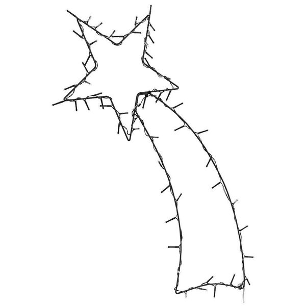 vidaXL Weihnachtsbeleuchtung Sternschnuppen-Silhouette 80 LEDs