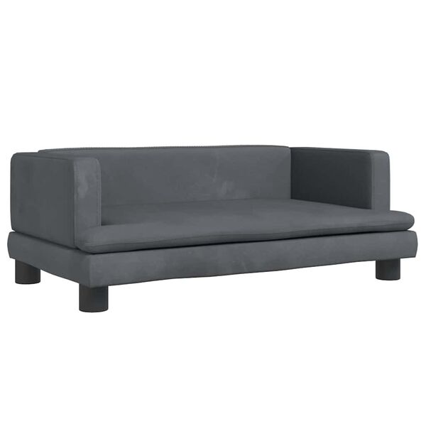 vidaXL Hundebett Dunkelgrau 80x45x30 cm Samt