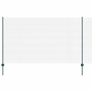vidaXL Schwei&szlig;drahtzaun mit Pfosten 25 x 1,4 m (B x H)