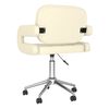 vidaXL Esszimmerstuhl Drehbar Creme Kunstleder