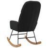 vidaXL Schaukelstuhl Schwarz Samt