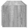 vidaXL TV-Wandschrank mit LED-Leuchten Grau Sonoma 100x35x31 cm