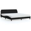 vidaXL Bettgestell "Dover" Schwarz 160x200 cm Stoff