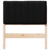 vidaXL Gepolstertes Kopfteil mit Kopfteil Braun und Schwarz 80 cm