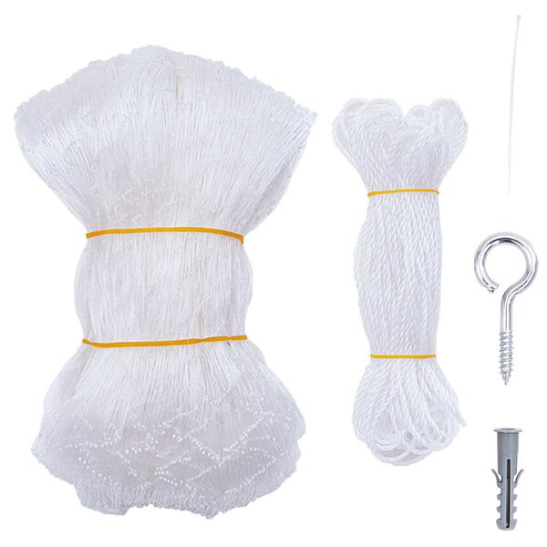 vidaXL Katzennetz Transparent 12x3 m Nylon