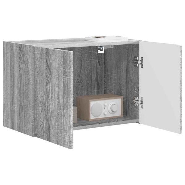 vidaXL TV-Wandschrank Graues Sonoma 59,5 x 31 x 40 cm Holzwerkstoff