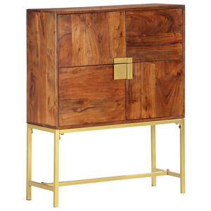 vidaXL Highboard 80 x 30 x 100 cm Massivholz Akazie
