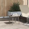 vidaXL Garten-Couchtisch Rechteckig Hellgrau 40x40x37 cm Poly Rattan