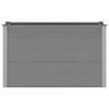 vidaXL Garten-Hochbeet WPC 150 x 50 x 91 cm Grau