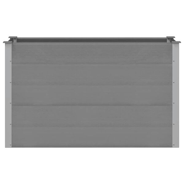 vidaXL Garten-Hochbeet WPC 150 x 50 x 91 cm Grau