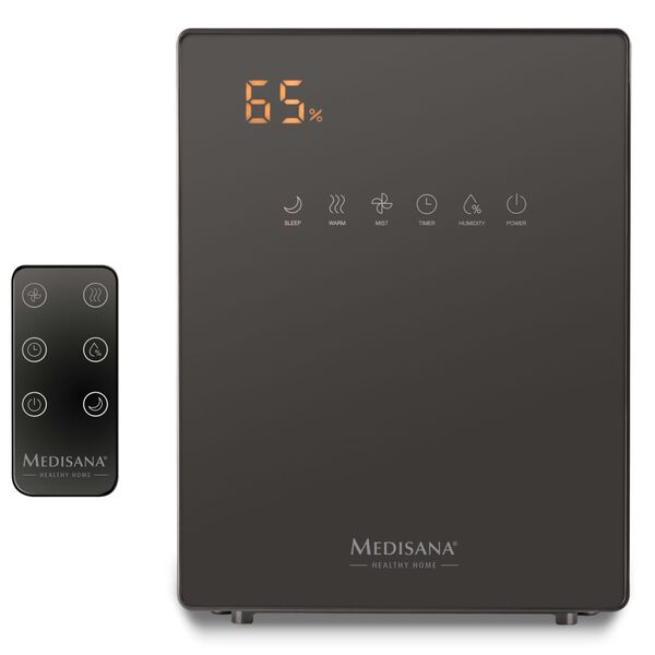Medisana Luftbefeuchter mit Hygrometer AH 675 116 W Schwarz