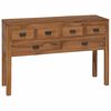 vidaXL Sideboard Natur 110 x 35 x 75,5 cm Massivholz Teak