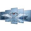 vidaXL Bilder Dekoration Set Schwan 200 x 100 cm