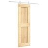 vidaXL Schiebet&uuml;r 70 x 210 cm Massivkiefer (Unbehandelt)