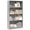 vidaXL B&uuml;cherregal Grau Sonoma 80x24x143 cm Holzwerkstoff