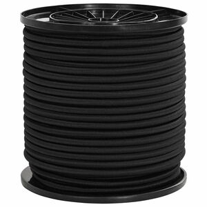 vidaXL Bungee-Schn&uuml;re 4 mm Schwarz PP und Gummi
