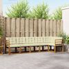 vidaXL Outdoor-Sofagarnitur mit Kissen 6 pcs Natur und Creme
