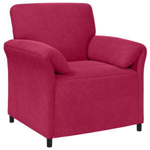 vidaXL 1-Sitzer Sofa Weinrot 88 x 83 x 95 cm Samt