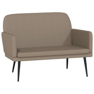 vidaXL Sitzbank Cappuccino-Braun 107x80x81 cm Kunstleder