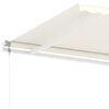 vidaXL Standmarkise Automatisch 600x350 cm Creme