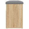 vidaXL Schuhbank Sonoma-Eiche 82x32x45,5 cm Holzwerkstoff