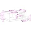 vidaXL Couchtisch mit Schubladen Altholz 90 x 50 x 35 cm Holzwerkstoff